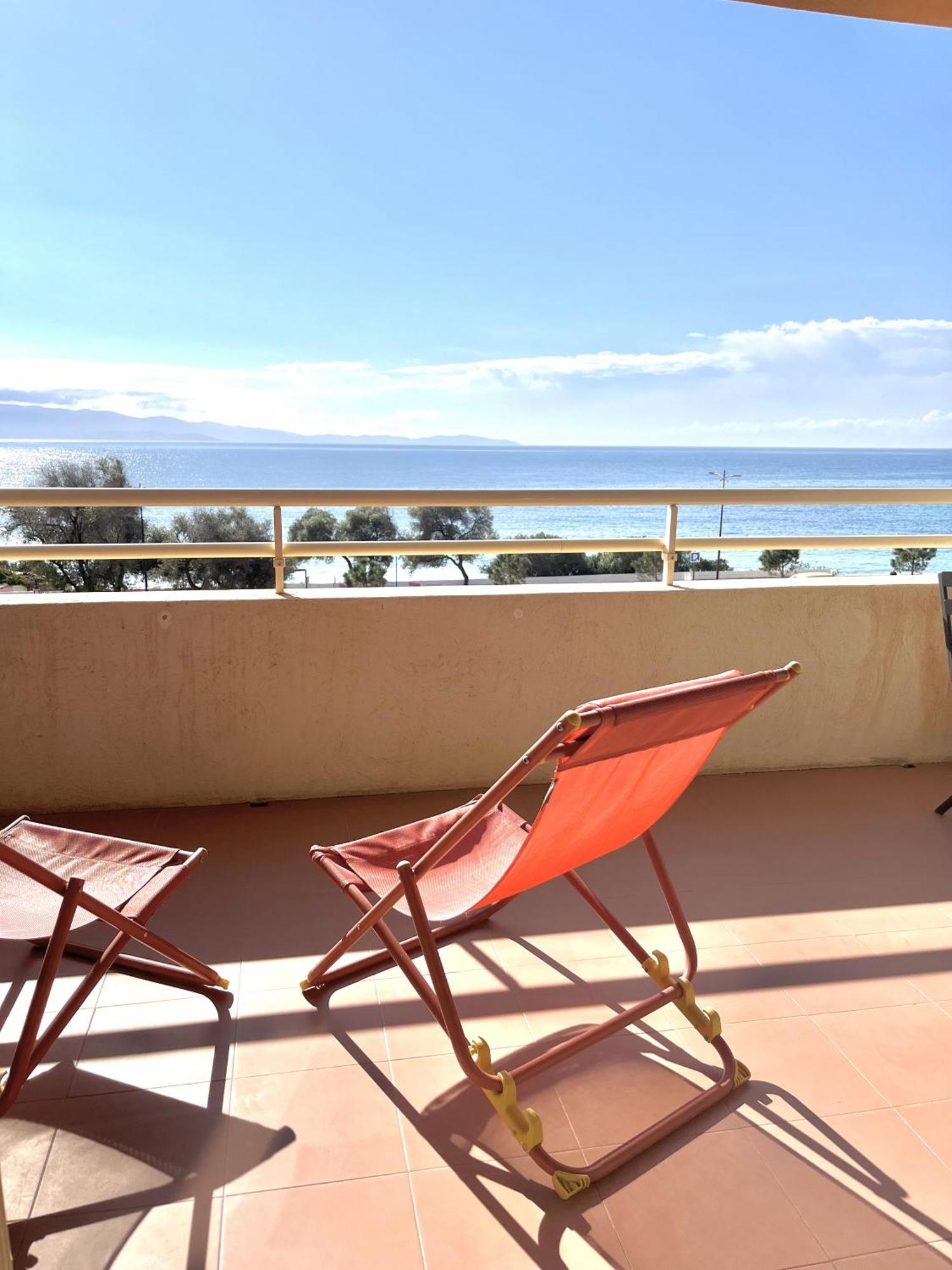 Aria Marina Duplex Vue Mer Route Des Sanguinaires, Plage A 50M, Parking Gratuit, 4 Pers アジャクシオ エクステリア 写真